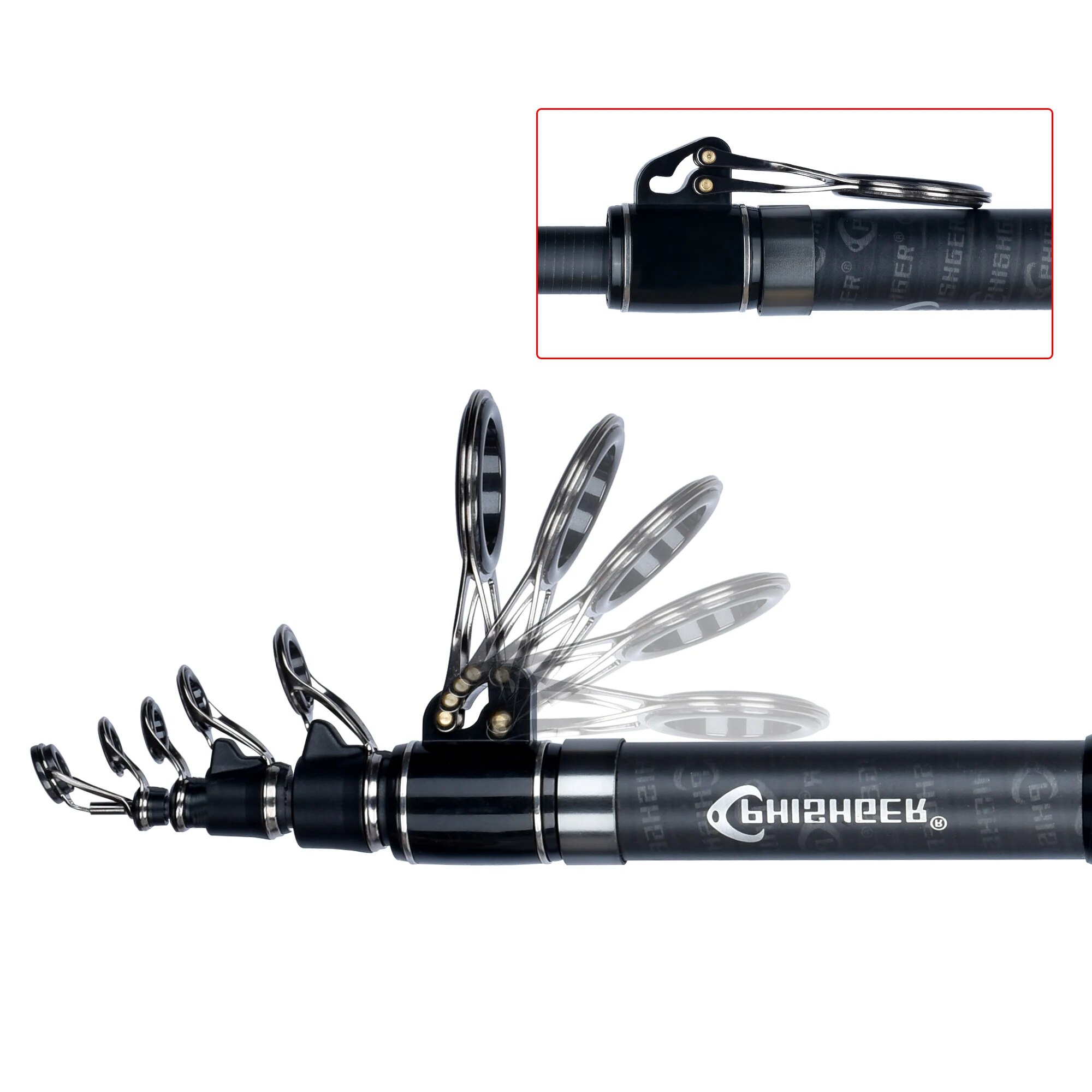 PHISHGER Телескопическая спинн – обзор и цена Surf Fishing Equipment