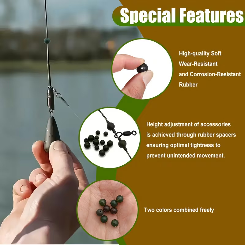 120 шт., набор резиновых бусин – обзор и цена Freshwater Fishing Kit